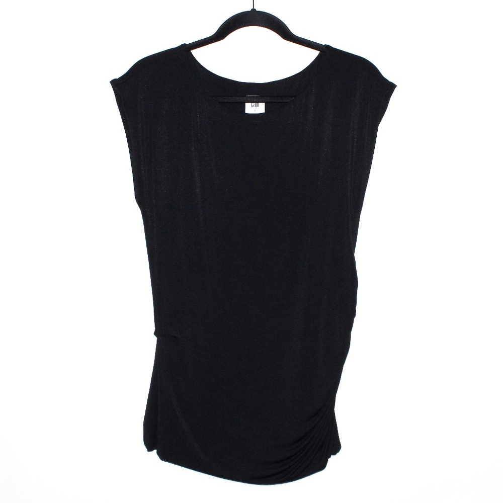 Cabi Stretch Jersey Gathered Tee